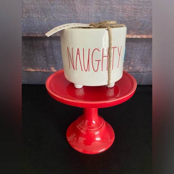 Rae Dunn Christmas Planter - Naughty/Nice - Picture 3 of 6